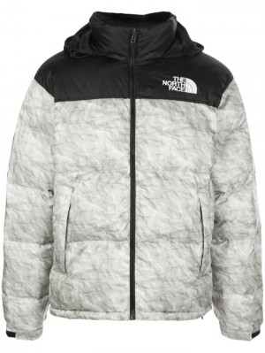Supreme X The North Face Nuptse Paper-print Grises | BKZP7174