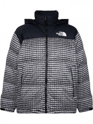 Supreme X The North Face Nuptse Stud-print Jacket Negros | GEZA6535