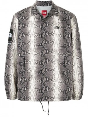 Supreme X The North Face Snakeskin-print Taped Seam Multicolour | HTWT3613