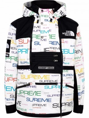 Supreme X The North Face Steep Tech Apogee Jacket Blancos | TMBV2940