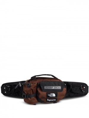 Supreme X The North Face Steep Tech Cintura Bag Marrom Negros Blancos | AXQW6969