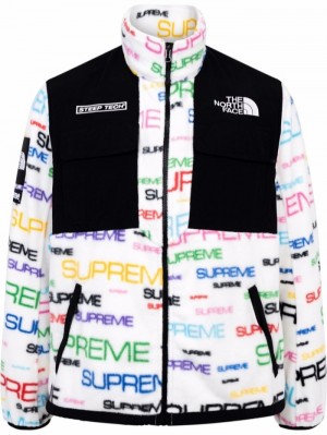 Supreme X The North Face Steep Tech Fleece Blancos | NQTP6086