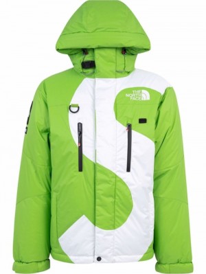 Supreme X The North Face 's' Logo Himalayan Down Parka Verdes | QGCN8798