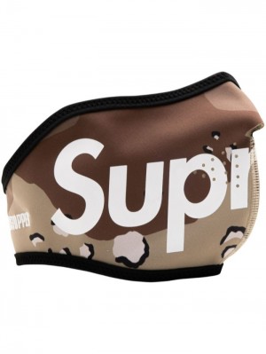 Supreme X Windstopper Camouflage-print Beige Chocolate Marrom | ALSG9220