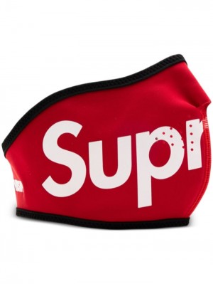 Supreme X Windstopper Logo-print Negros Blancos Rojos | WZNH9678
