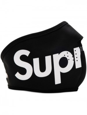 Supreme X Windstopper Logo-print Negros Blancos | ZVDN1330