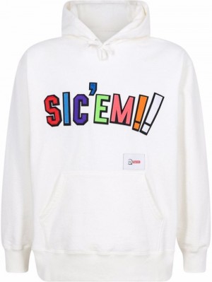 Supreme X Wtaps Sic'em Drawstring Blancos | LQVM3490