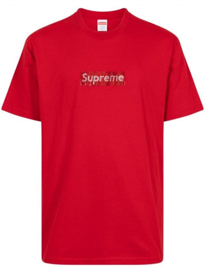 T shirt supreme x swarovski deals